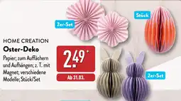 Aldi Nord HOME CREATION Oster-Deko Angebot