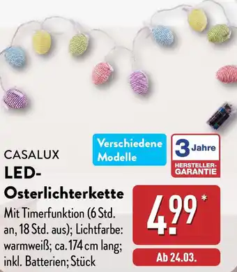 Aldi Nord CASALUX LED Osterlichterkette Angebot