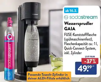 Aldi Nord sodastream Wassersprudler GAIA Angebot