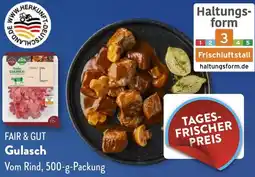 Aldi Süd FAIR & GUT Gulasch Angebot