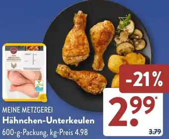 Aldi Süd MEINE METZGEREI Hähnchen-Unterkeulen Angebot