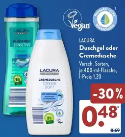 Aldi Süd LACURA Duschgel oder Cremedusche Angebot