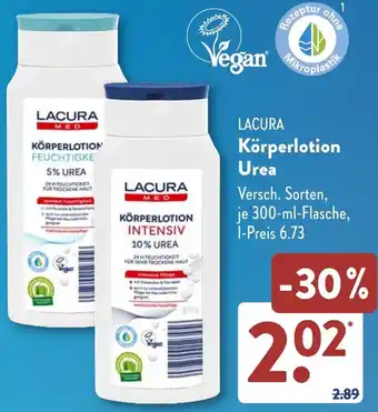 Aldi Süd LACURA Körperlotion Urea Angebot