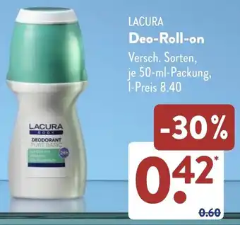 Aldi Süd LACURA Deo-Roll-on Angebot