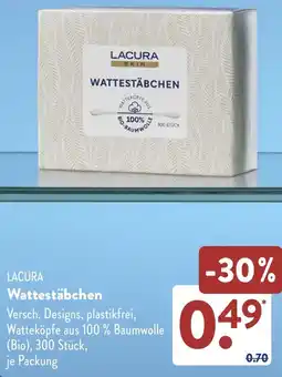 Aldi Süd LACURA Wattestäbchen Angebot