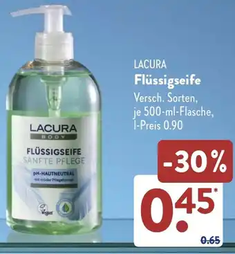 Aldi Süd LACURA Flüssigseife Angebot