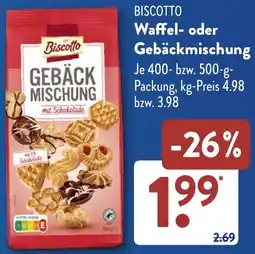 Aldi Süd BISCOTTO Waffel- oder Gebäckmischung Angebot