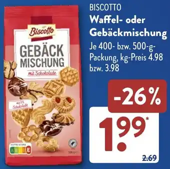 Aldi Süd BISCOTTO Waffel- oder Gebäckmischung Angebot