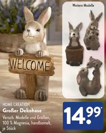 Aldi Süd HOME CREATION Großer Dekohase Angebot