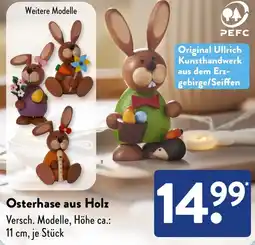 Aldi Süd Osterhase aus Holz Angebot