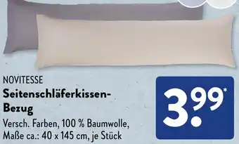 Aldi Süd NOVITESSE Seitenschläferkissen Bezug Angebot