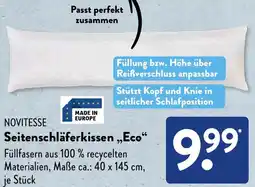 Aldi Süd NOVITESSE Seitenschläferkissen Eco Angebot