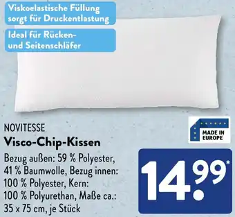 Aldi Süd NOVITESSE Visco-Chip-Kissen Angebot