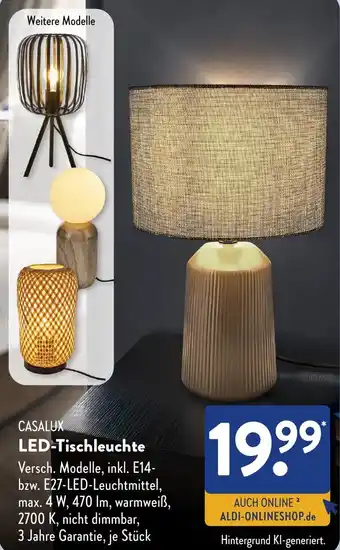 Aldi Süd CASALUX LED-Tischleuchte Angebot