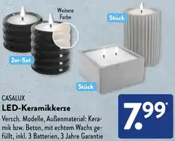 Aldi Süd CASALUX LED-Keramikkerze Angebot