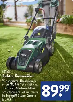 Aldi Süd FERREX Elektro-Rasenmäher Angebot