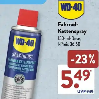 Aldi Süd WD-40 Fahrrad Kettenspray Angebot