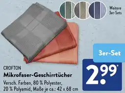 Aldi Süd CROFTON Mikrofaser-Geschirrtücher Angebot