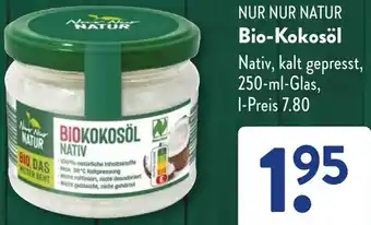 Aldi Süd NUR NUR NATUR Bio-Kokosöl Angebot