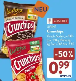 Aldi Süd LORENZ Crunchips Angebot