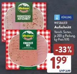 Aldi Süd WIESBAUER Aufschnitt Angebot