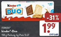 Aldi Süd FERRERO kinder-Duo Angebot