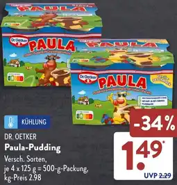 Aldi Süd DR. OETKER Paula-Pudding Angebot