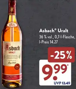 Aldi Süd Asbach Uralt Angebot