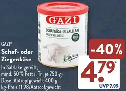 Aldi Süd GAZI Schaf- oder Ziegenkäse Angebot