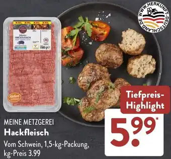 Aldi Süd MEINE METZGEREI Hackfleisch Angebot