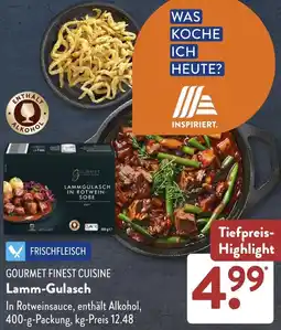 Aldi Süd GOURMET FINEST CUISINE Lamm-Gulasch Angebot