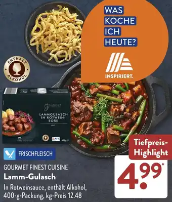 Aldi Süd GOURMET FINEST CUISINE Lamm-Gulasch Angebot