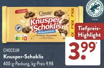 Aldi Süd CHOCEUR Knusper Schoklis Angebot