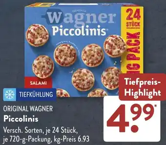 Aldi Süd ORIGINAL WAGNER Piccolinis Angebot