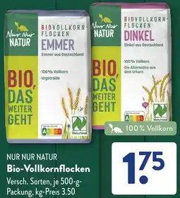 Aldi Süd NUR NUR NATUR Bio-Vollkornflocken Angebot