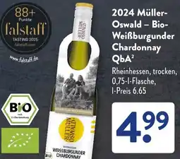 Aldi Süd 2024 Müller Oswald - Bio- Weißburgunder Chardonnay QbA Angebot