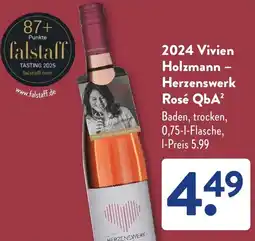 Aldi Süd 2024 Vivien Holzmann Herzenswerk Rosé QbA Angebot