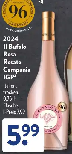 Aldi Süd 2024 Il Bufalo Rosa Rosato Campania IGP Angebot