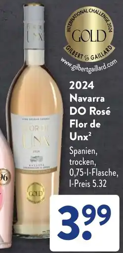 Aldi Süd 2024 Navarra DO Rosé Flor de Unx Angebot