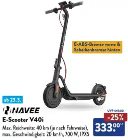 Aldi Süd NAVEE E-Scooter V40i Angebot