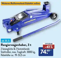 Aldi Süd GOOD YEAR Rangierwagenheber, 3 t Angebot