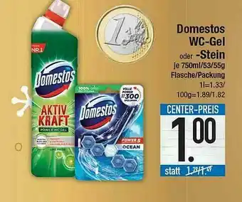 E-Center Domestos Wc-gel Oder -stein Angebot