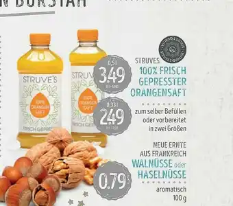 Edeka Struve Struves 100% Frisch Gepresster Orangensaft Walnüsse Oder Haselnüsse Angebot