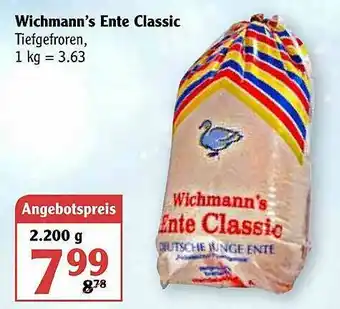 Globus Wichmann's Ente Classic Angebot