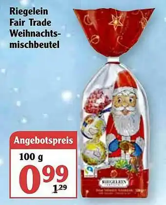 Globus Riegelein Fair Trade Weihnachtsmischbeutel Angebot