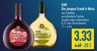 diska GWF Die Jungen Frank'n Wein 0,75L Angebot