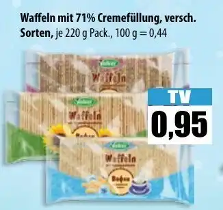 Mix Markt Waffeln mit 71% Cremefüllung 220g Angebot