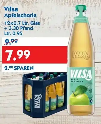 Hol'ab Getränkemarkt Vilsa Apfelschorle 12x0,7L Angebot