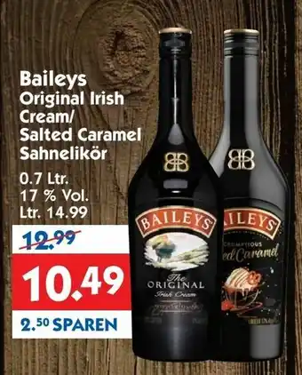 Hol'ab Getränkemarkt Baileys Original Irish Cream/Salted Caramel Sahnelikör 0,7L Angebot