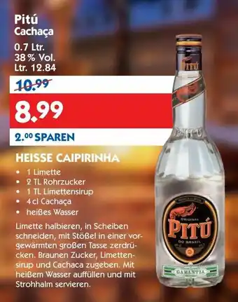 Hol'ab Getränkemarkt Pitú Cachaca 0,7L Angebot